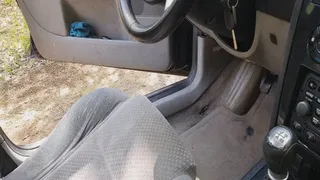 Driving in Sandals Above the Pedals and Side View WMW