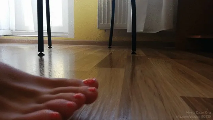 Barefoot Toe Tapping Close up