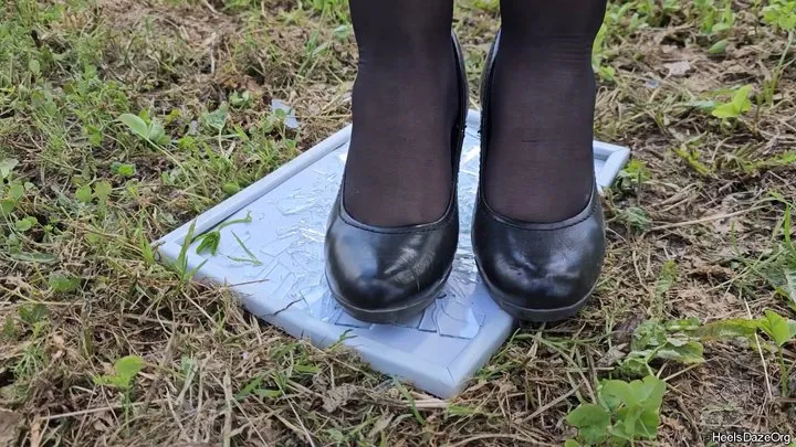 Crushing Photo Frame in Office Heels