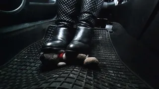 Candid Plushie Trample Flat Leather Boots