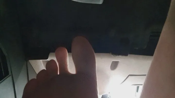 Bare Feet Giantess Trampling YOU While Driving