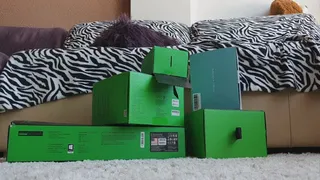 Cardboard Boxes Crush in High Heels