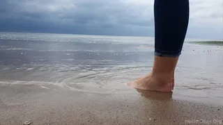 Feet on the beach