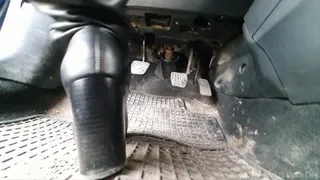 Heel Toe Downshifting Practices Mazda Under Chair View