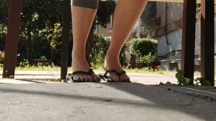 Flip flop in a sunny day