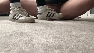 Close up Dick Stomp With Addidas