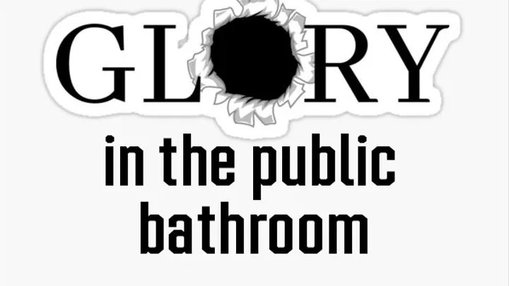 Gloryhole in the public bathroom