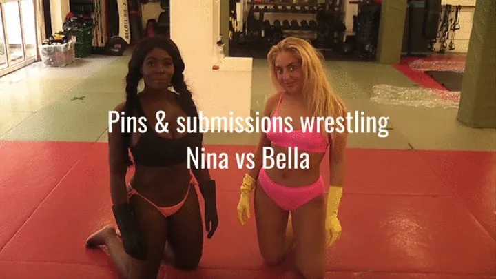 MAT WRESTLING Nina vs Bella PINS & SUBMISSIONS