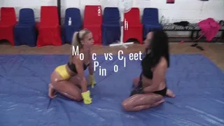 COMPETITIVE OIL WRESTLING Cheetah vs Monica PINS ONLY