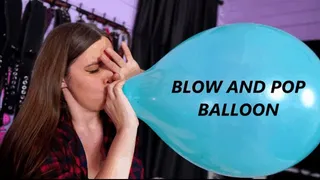 Blow and pop balloon