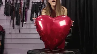 Your heart is my footstool - balloon, socks and feet fetish