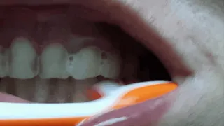 Brushing My Teeth Close Up!