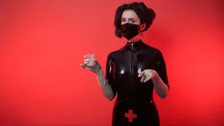 JOI latex nurse takes cum analysis