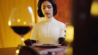 Fetish dinner in latex