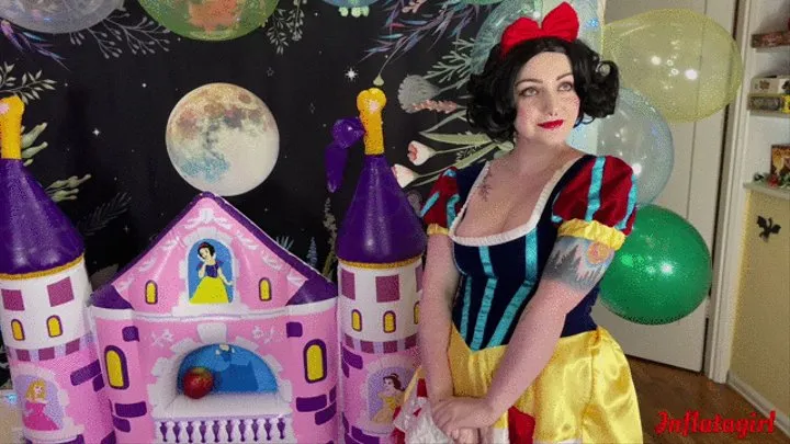 Snow White Gets True Love's Fuck In Inflatable Castle Bed