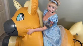 Cinderella Cums On Inflatable Honey Poof