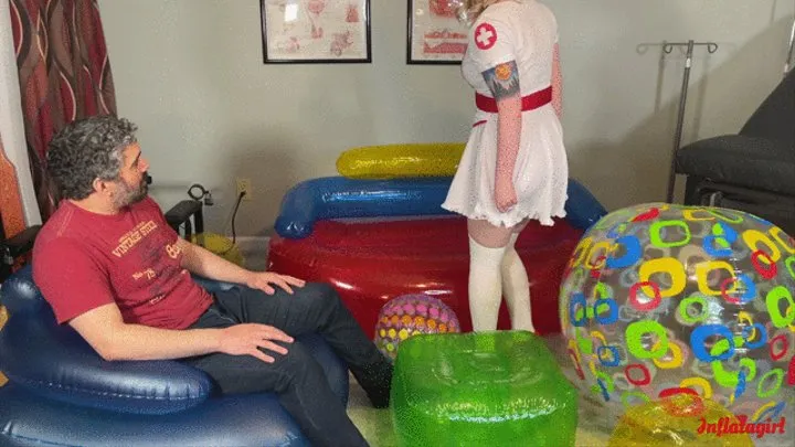 Nurse Inflatagirl Needs Sperm Sample