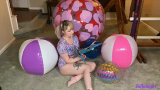 Playing With My Cute New 48" Beach Ball