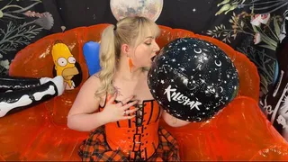 Blowing Up My Goth Beach Ball and Deflating It With My Ass