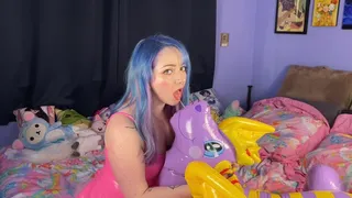 Making Out And Playing With My Inflatable Magic Dragon