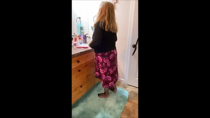 Date Night as Deb Steps Into Cum Filled Red Patent Comfort Plus Pumps With Bling Fishnet Stockings & LuLaRoe Dress, Dangles Her Heels Before Fucking Her Hubby 5 (10-23-2021)