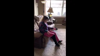 Hubby Fucks Deb After Grocery Shopping in the Rain Wearing Her Black Journee Spritz Over the Knee Boots & Black Stockings (2-7-2021)