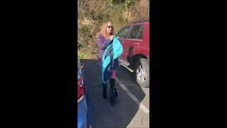 Deb sightsees the Oregon Coast Wearing Her Black Suede Sugar Stealth Stiletto Spiked Heel Boots & Fucks Hubby in Them Afterwards