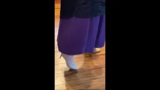 Deb is Home From the Office & Quick to Fuck Her Hubby in Her Office Outfit, a Purple LuLaRoe Dress & Creme Colored Rockport Spiked Heel Pumps 3 (4-29-2021) C4S