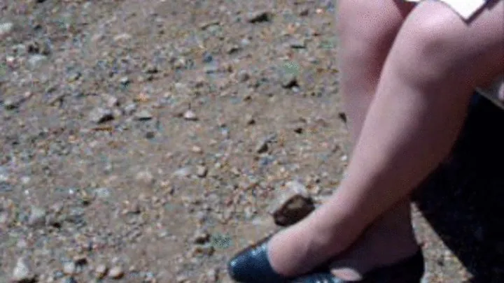 Alicia Dangles & Drops Her Black Low Heel Pumps in the Payson Mountains Before Being Finger Fucked to Multiple Orgasms