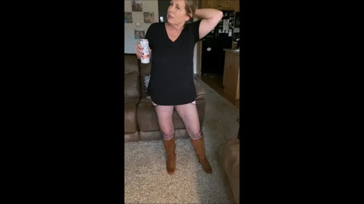 Deb Teases in Her New Cognac Lauren Conrad Designer High Heeled Boots Leading to Fucking in Her New Boots With Cum Stains on Her New Suede Boots (11-21-2020)