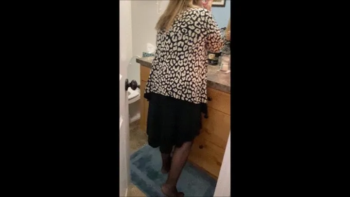 Deb Boots Up For a Day of Shopping & Errands Before Teasing Hubby With a Boot Job & Fucking Him in Black Dress, Stockings & Sugar Stealth Stiletto Boots Which She Stains 4 (11-14-2021)