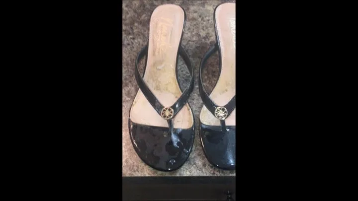 Deb Fucks Hubby in Her New Purple Sun Dress and Cum Filled Black Nanette LePore Danni Spiked Heel Split Toe Sandals 2 (7-18-2021) C4S