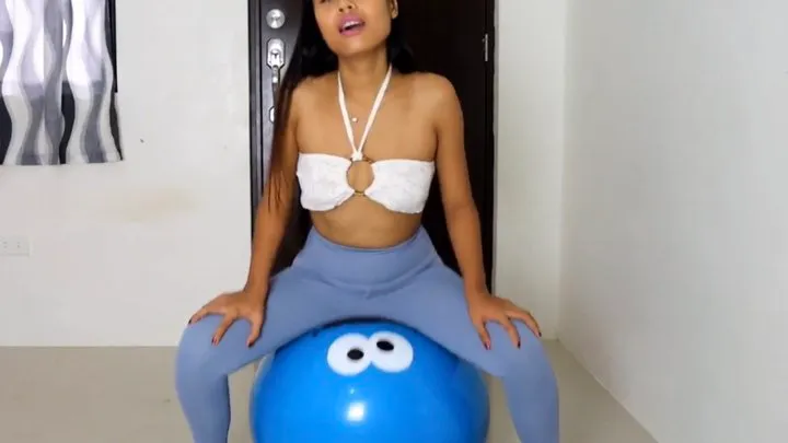 Sexy Camylle Rides And Bounces On Your Emoji Yoga Ball