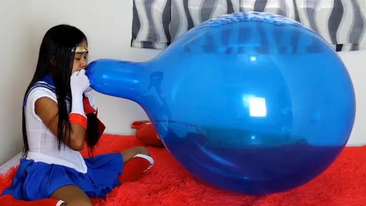 Sexy Anime Girl Sailor Moon Blows To Pop Your HUGE 24Inch Tuftex Balloon