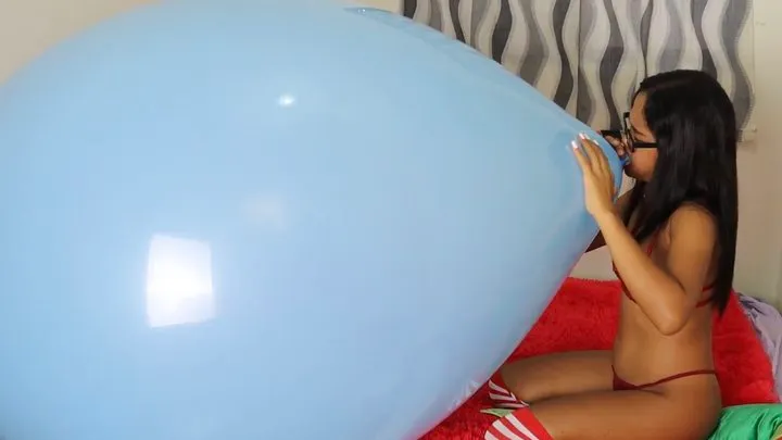 Sexy Secretary Stella Blows To Pop Your Huge Balloon