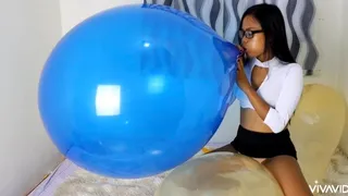 Your Sexy Secretary Camylle Rides Your GL And Blows To Pop Your Big Blue Balloon