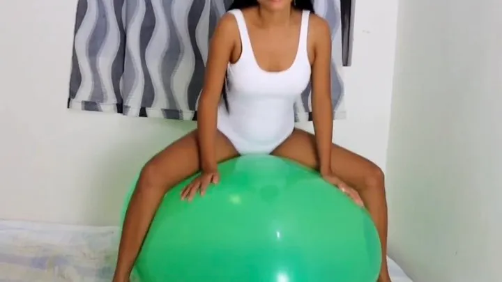 Sexy Camylle Rides Your HUGE GREEN Balloon