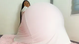 Sexy Camylle Stufss Her Belly With 3 Of Your HUGE Balloons Pumping To Pop Each One