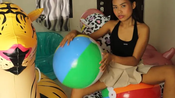 Sexy Camylle Sensually Rides And Teases your Beachballs