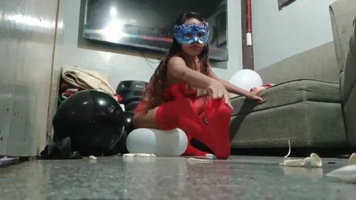 Sexy Juju Sensually Stomps To Pop All Your Black and White Balloons