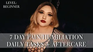 7 Day Pain and Humiliation Tasks