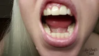 Miss Lacey Lets You Look Deep Inside Her Mouth and Throat - 1