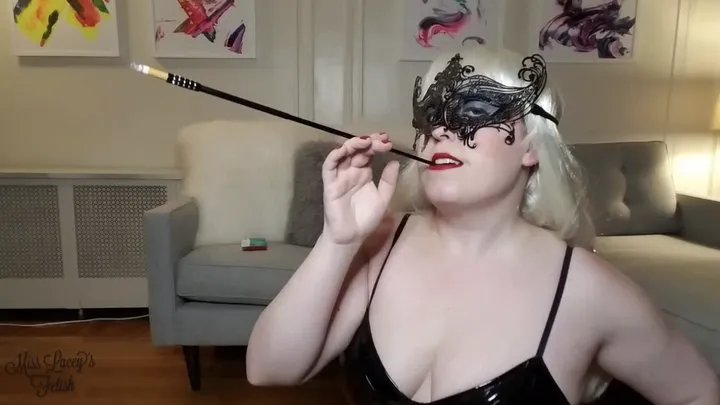 Miss Lacey Smoking With Her New Opera Length Cigarette Holder