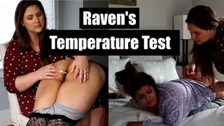 Raven's Temperature Test : Raven spanked and humiliated by Miss Kelley for faking sick