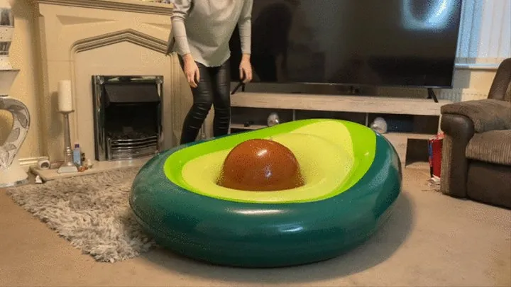 Avocado inflatable destruction