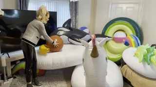 Huge inflatable destruction