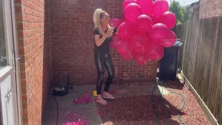 Balloon smoking and popping
