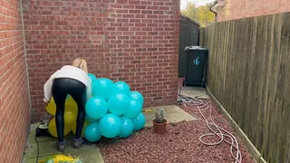 Mass balloon popping