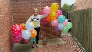 60 Tight balloons popped