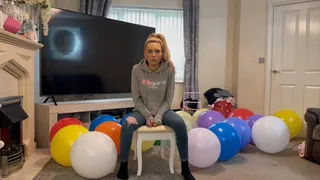 Sit popping 20 19 inch round Cattex balloons